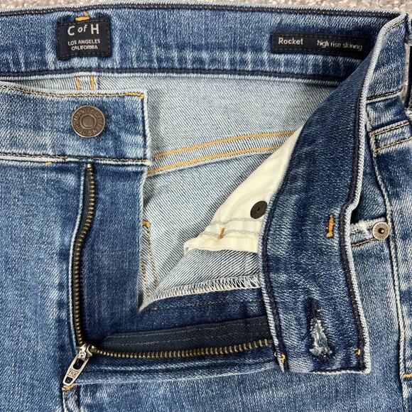 Citizens of Humanity Rocket High-Rise Jeans Size 26" Pearl Hems Stretch USA COH - Picture 4 of 12